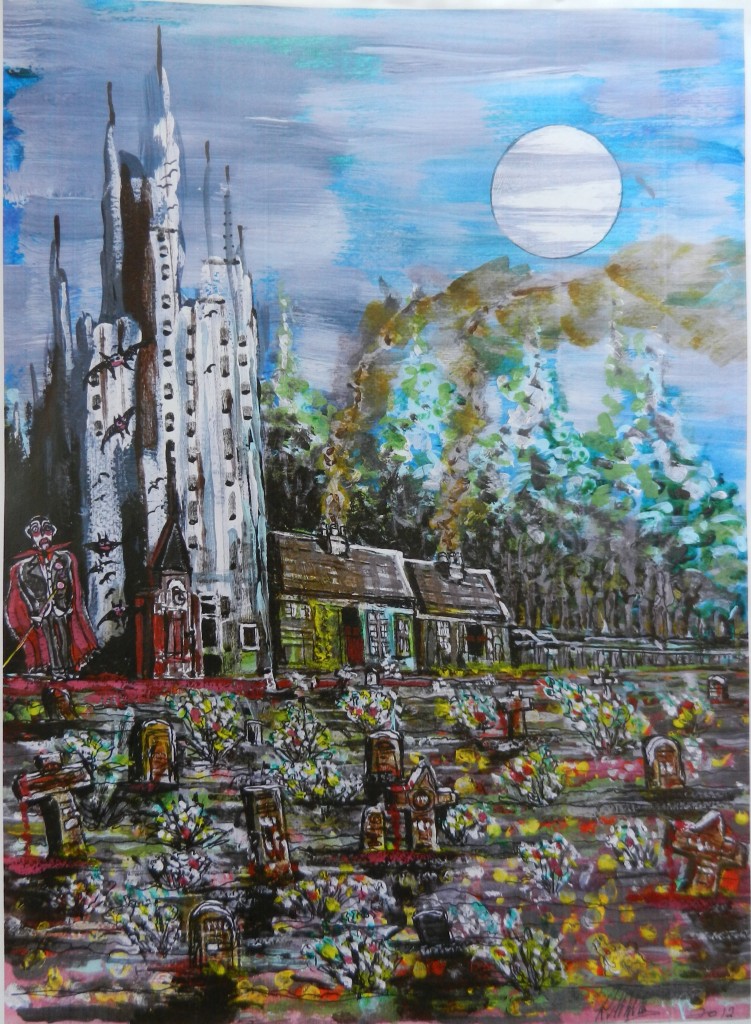 Draculars Graveyard. Mixed media. 2013.